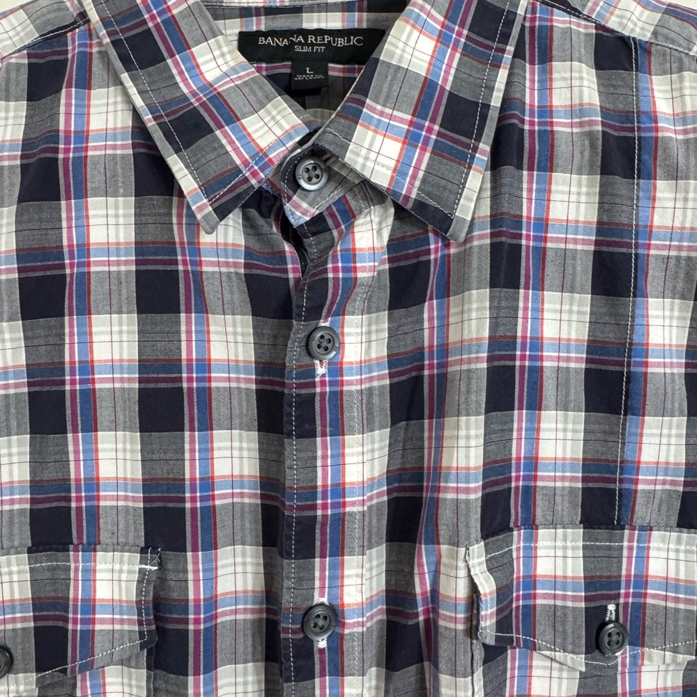 Banana Republic Men's Multicolor Plaid Shirt